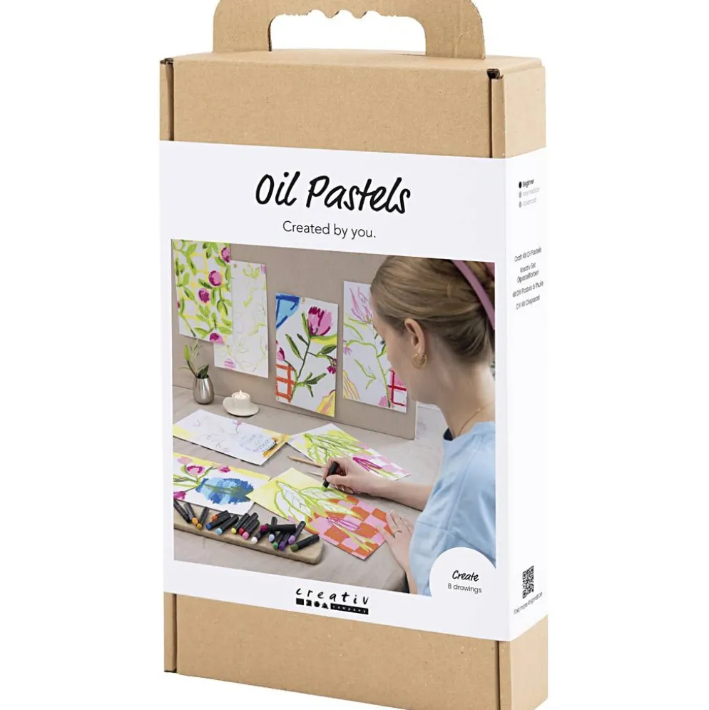 Öljypastellit askartelusetti